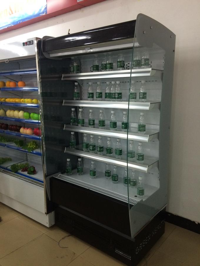 Supermarket Urządzenia chłodnicze Wielopokładowe otwarte krzywa szklana
