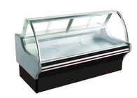 Zakrzywiona szklana zamrażarka do gotowanej żywności Deli Display Lodówka / długość chłodnicy Opcjonalna