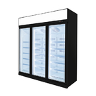 System chłodzenia wentylator 3 drzwi pionowy zamrażarz ze szklaną drzwią z kompresorem Wanbao