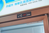 Wyświetlacz szklanych drzwi Prezentacja lodówki z cyfrowym kontrolerem temperatury