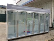Wolnostojące szklane drzwi lodówka Showcase komory chłodniczej