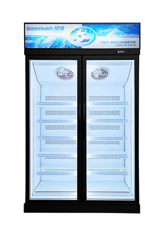 Regulowana półka z zamkiem błyskawicznym do drzwi szklanych do lodów serowych