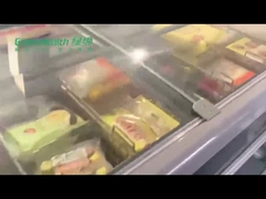 Przenośna zamrażarka z głęboką skrzynią z górnymi szklanymi drzwiami przesuwnymi z pojedynczą temperaturą zamrażarka wyspowa