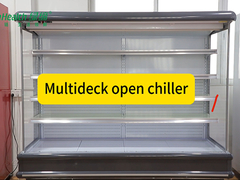 Led Light Multideck Open Chiller Cabinet dla świeżych owoców i warzyw