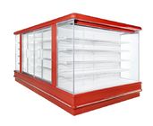 Super Mall Open Deck Chiller Owoce Vegetable Display Showcase 2 To 8 Degree