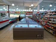 Automatyczne rozmrażanie Supermarket Island Freezer CFC Free Refrigerant High Efficiency
