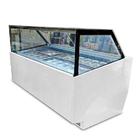 Deser Station ze stali nierdzewnej Ice Cream Dipping Display Freezer 16 Tanks