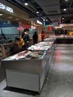 2 m Wyświetlacz ryby mrożone ryby showcase licznik ryb na wyświetlaczu supermarketu