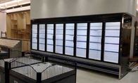 Komercyjna otwarta chłodziarka z wyświetlaczem przednim do przechowywania w sklepie z chłodnicą powietrzną 1100W
