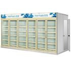 Szklane drzwi Kompaktowa lodówka 0 - 10 stopni Dynamiczne chłodzenie do sklepu