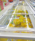 Owoce morza Supermarket Wyspa zamrażarka -20 ° C - 18 ° C z przesuwane szklane drzwi