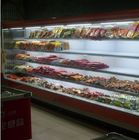 Biały / czerwony Multideck Open Chiller Supermarket Showcase z funkcją Auto Frost