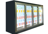 Szafka barowa z czarnymi szklanymi drzwiami Zamrażarka stojąca do napojów piwnych
