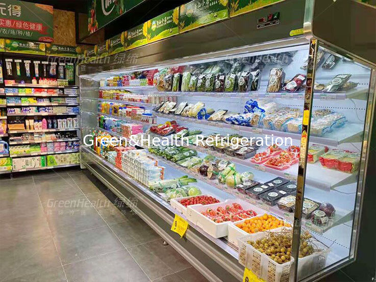 Chłodziarka warzywna na świeżym powietrzu Multideck Juice Fruit Mall Lodówka