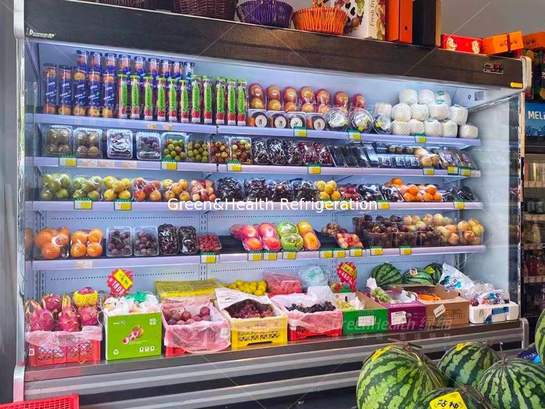Chłodziarka warzywna na świeżym powietrzu Multideck Juice Fruit Mall Lodówka