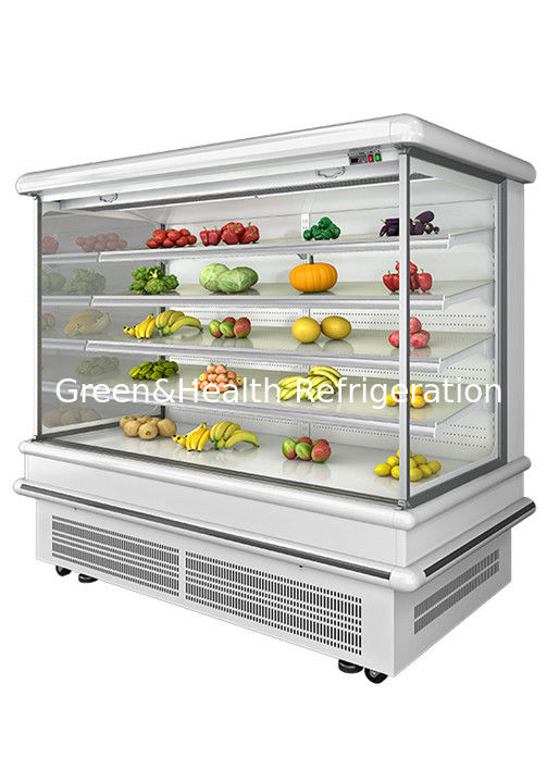 2.5m Supermarket Multi Deck Open Chiller z dynamicznym chłodzeniem wentylatorem i automatycznym odmrażaniem dla lodówki z wyświetlaczem ściennym
