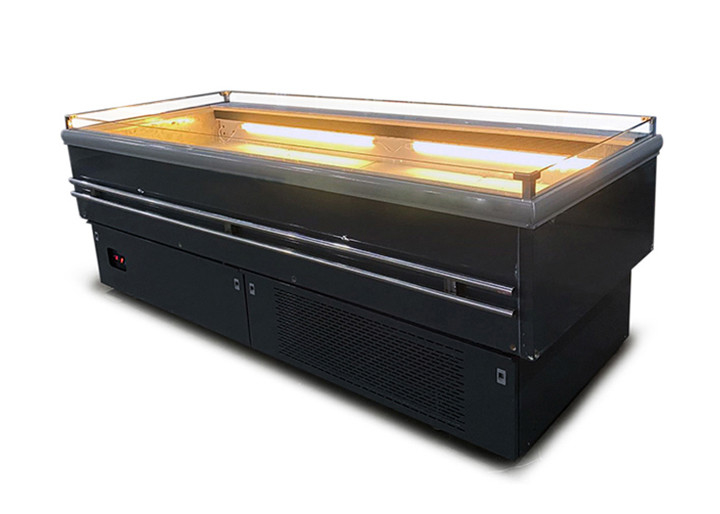 Flat Top Open Supermarket Island Freezer Handlowa lodówka z wyświetlaczem mięsnym z diodą LED