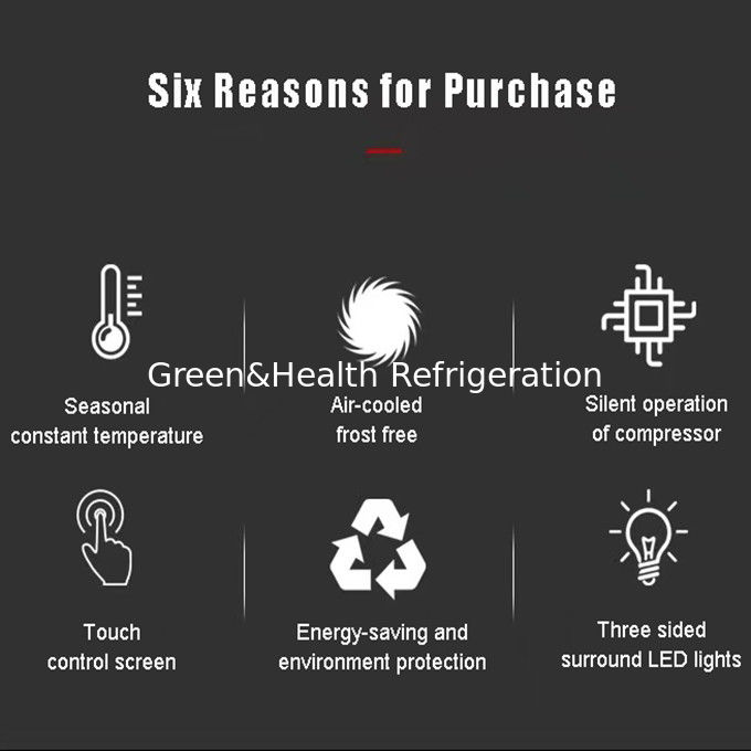 Certyfikat ETL Chłodnicy wina o wentylacji 360° z automatycznym systemem odmrażania 418L 220V 50HZ