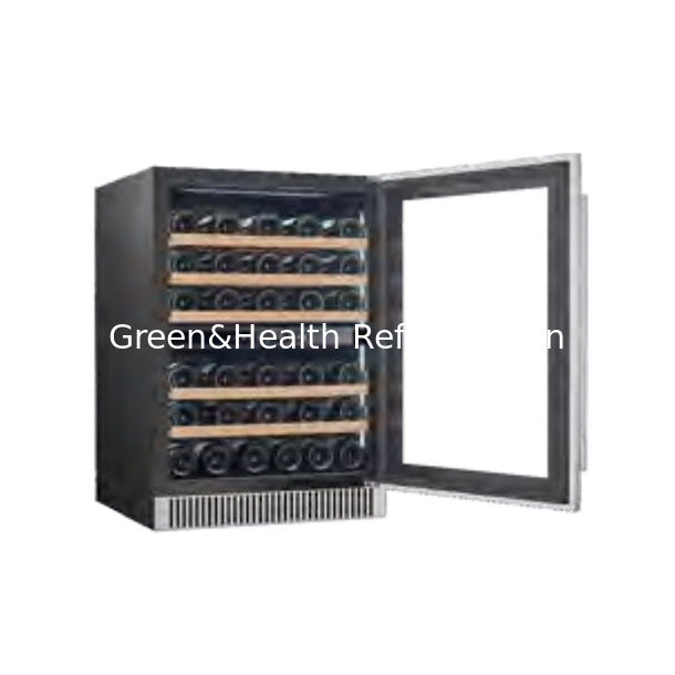 Certyfikat ETL Oszczędność przestrzeni Dwu-strefowy chłodnik lodówki ze stali nierdzewnej do przechowywania wina i piwa