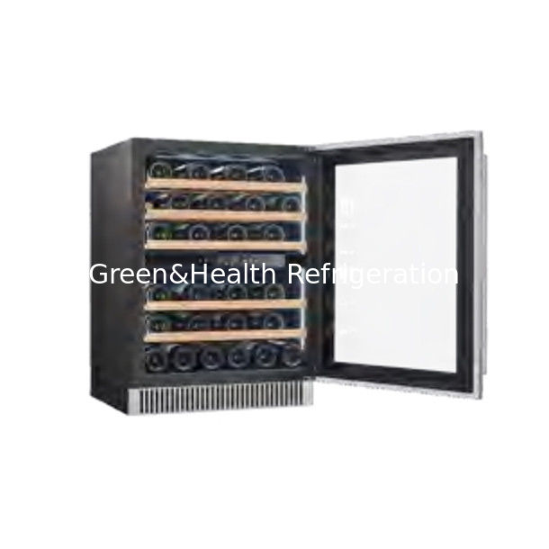 Certyfikat ETL Oszczędność przestrzeni Dwu-strefowy chłodnik lodówki ze stali nierdzewnej do przechowywania wina i piwa