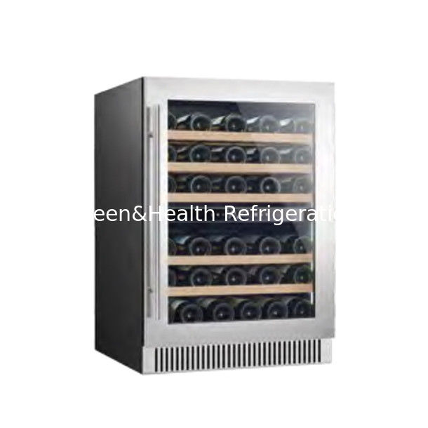 Certyfikat ETL Oszczędność przestrzeni Dwu-strefowy chłodnik lodówki ze stali nierdzewnej do przechowywania wina i piwa