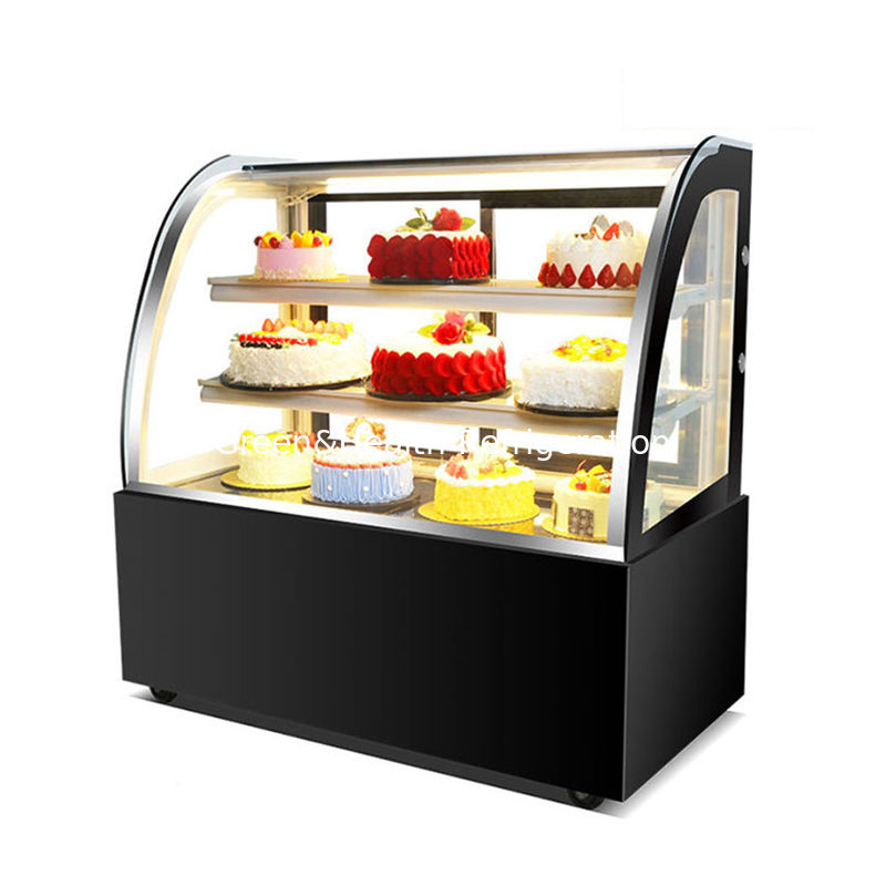 LED Light Piekarnia szafa Chiller z wyświetlaczem ciasta z łatwym ruchem koła