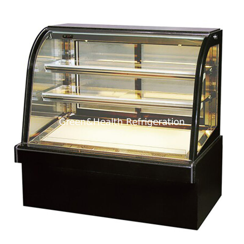 LED Light Piekarnia szafa Chiller z wyświetlaczem ciasta z łatwym ruchem koła
