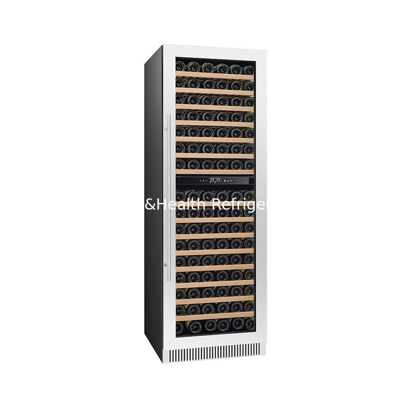 Certyfikat ETL Dostosowalny 185 butelek 445L Chłodziarz do wyświetlania wina z 110V 220V 50HZ 60HZ