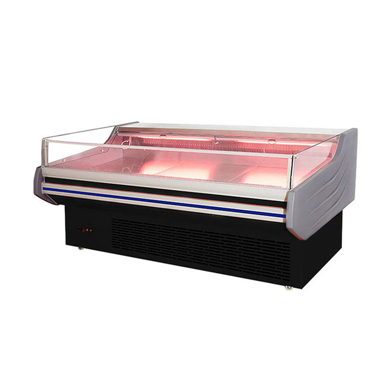 LED Light Meat Display Zamrażarka ze stali nierdzewnej Wnętrze Automatyczne odmrażanie -2~8 C