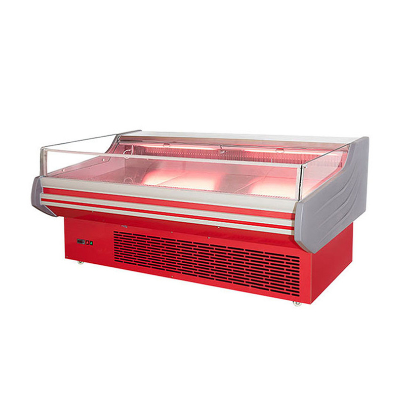 LED Light Meat Display Zamrażarka ze stali nierdzewnej Wnętrze Automatyczne odmrażanie -2~8 C