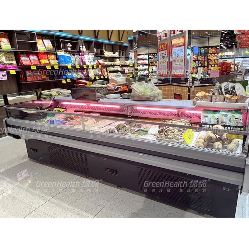 LED Light Meat Display Zamrażarka ze stali nierdzewnej Wnętrze Automatyczne odmrażanie -2~8 C