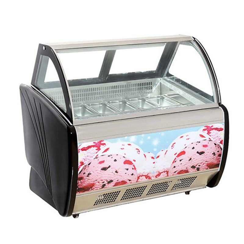 Witryna Green Health 12 Pan Ice Cream Freezer - sklep z przekąskami CE Rohs