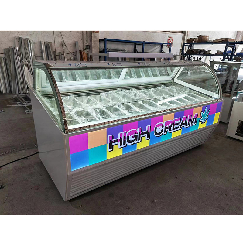 Witryna Green Health 12 Pan Ice Cream Freezer - sklep z przekąskami CE Rohs