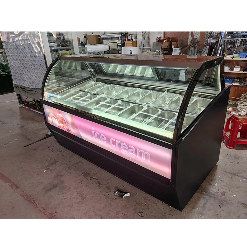 Witryna Green Health 12 Pan Ice Cream Freezer - sklep z przekąskami CE Rohs