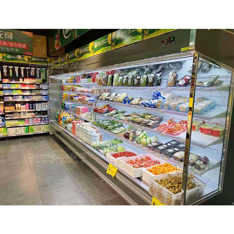 Chiller z wielopokładowym wyświetlaczem LED z czterema półkami i pięcioma wyświetlaczami o temperaturze 2-8.C