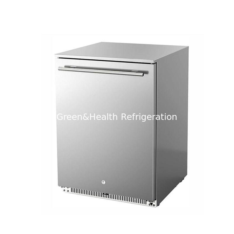 Świadectwo ETL 150L 168Kans Stal nierdzewna Solid Door Outdoor Beverage Refrigerator