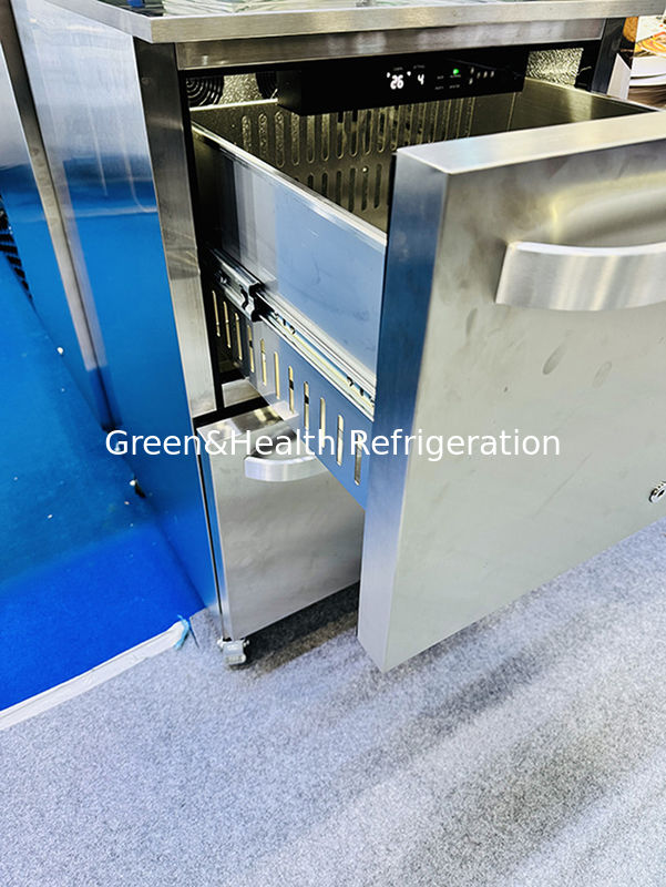 Świadectwo ETL 150L 168Kans Stal nierdzewna Solid Door Outdoor Beverage Refrigerator