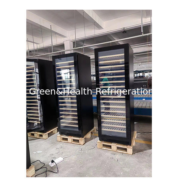 Świadectwo ETL Jednorazowe/Dwukrotne Drzwi Buchowe, półki drewniane, Drzwi Szklane, Zamrażarka do przechowywania czerwonego wina