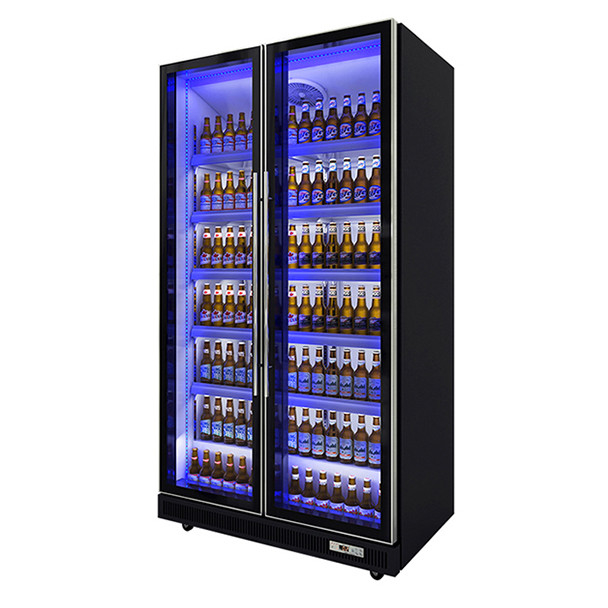 2/3 Drzwi Wielokolorowe napoje napoje alkoholowe chłodnicze szafki wyświetleniowe