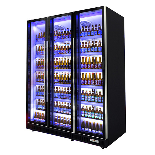 2/3 Drzwi Wielokolorowe napoje napoje alkoholowe chłodnicze szafki wyświetleniowe