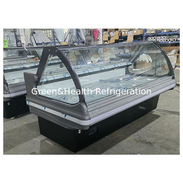 Stalowa konstrukcja zamrażarka komercyjna z wyświetlaczem Deli z podnoszonym szkłem i dynamicznym systemem chłodzenia