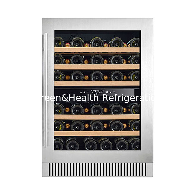 Vertical High-End Single Door Multi Beech Wood Shelf Red Wine Refrigerated Storage Freezer