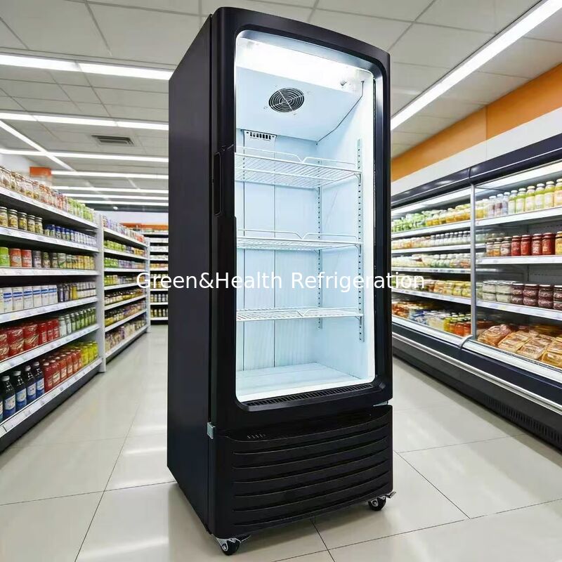 Supermarket Jednostkowe szklane drzwi Komercyjne wyświetlacze chłodnicze chłodnicze piekarnicze chłodnicze