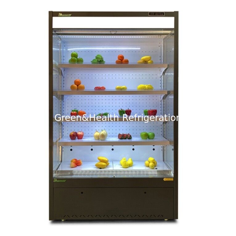 Otwarta lodówka ekspozycyjna chłodnicza z zakresem temperatury 2~8°C i oświetleniem LED do supermarketów
