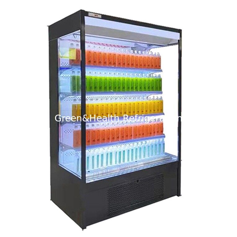 Otwarta lodówka ekspozycyjna chłodnicza z zakresem temperatury 2~8°C i oświetleniem LED do supermarketów