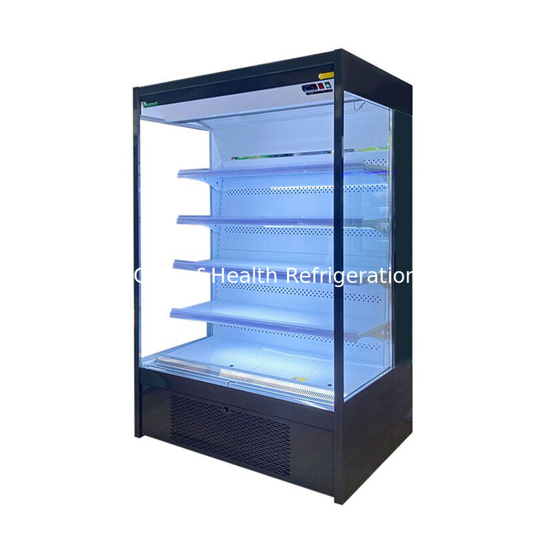Otwarta lodówka ekspozycyjna chłodnicza z zakresem temperatury 2~8°C i oświetleniem LED do supermarketów