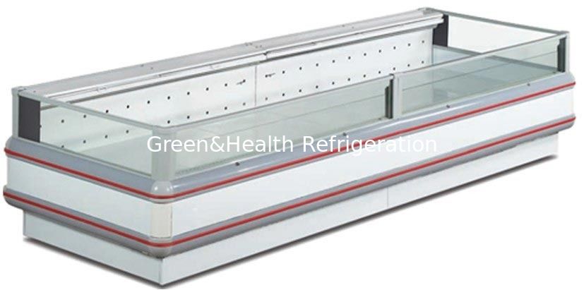 R22 / R404a Supermarket Open Top Island Freezer / Single Island 1500 * 1080 * 950