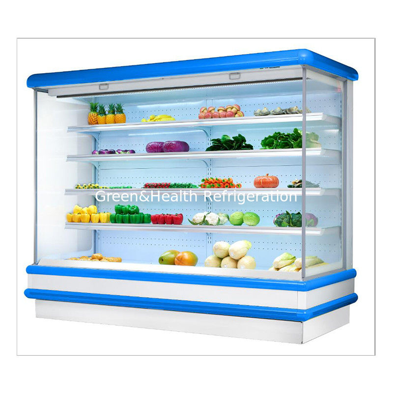 Led Light Multideck Open Chiller Cabinet na świeże owoce i warzywa