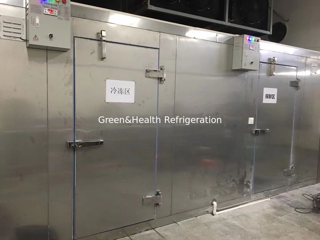 Chłodzenie powietrzem 2-8 stopni PU Panel Stayness Stal Chiller do chłodzenia w chłodnej komorze do przechowywania żywności