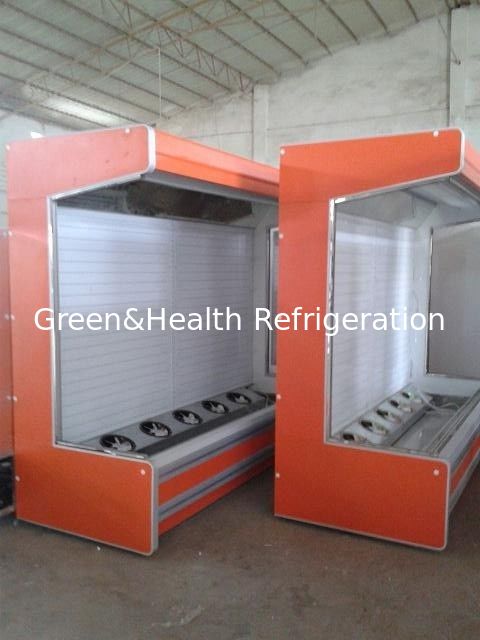 Owoce i warzywa Multideck Open Chiller 3m Pomarańczowy system zdalnego chłodzenia